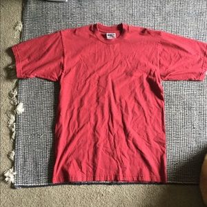 100% Cotton Plain Red T-shirt